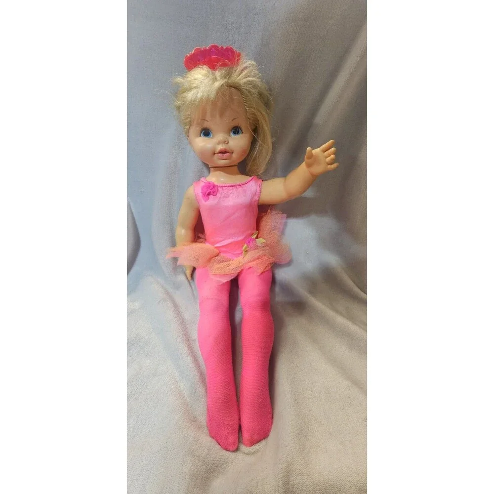 Vintage 1969 Vinyl Plastic Mattel Timey Tell Girl Character Girl Doll 17